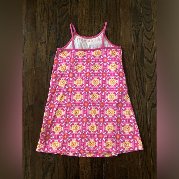 Hanna Andersson Girls 130 cm (8Y) Pink Floral Mosaic Halter Mini Dress - VGUC! - Picture 9 of 9